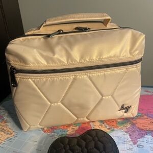 Lug Bebop champagne Bag with free heart pouch NWOT